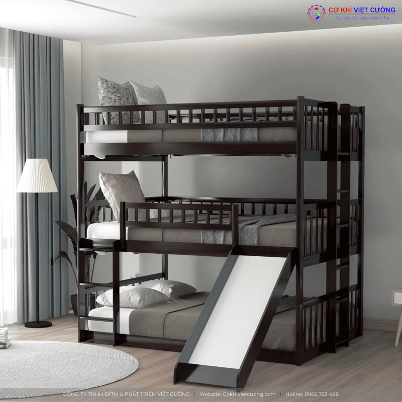Mẫu giường sắt 3 tầng