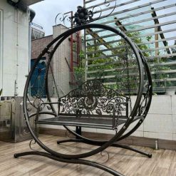 Mẫu xích đu sắt khung tròn XDS1