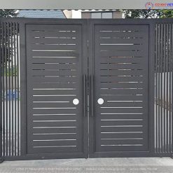 Cửa cổng sắt CNC đẹp cho nhà phố