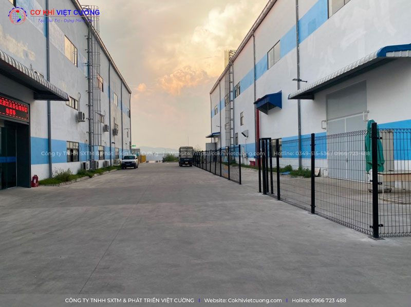 Hàng rào lưới thép Cty Gtech Vina tại Quế Võ - Bắc Ninh