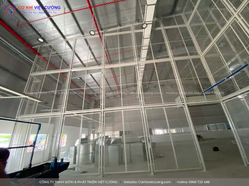 Hàng rào ngăn kho Cty KAS - Hưng Yên