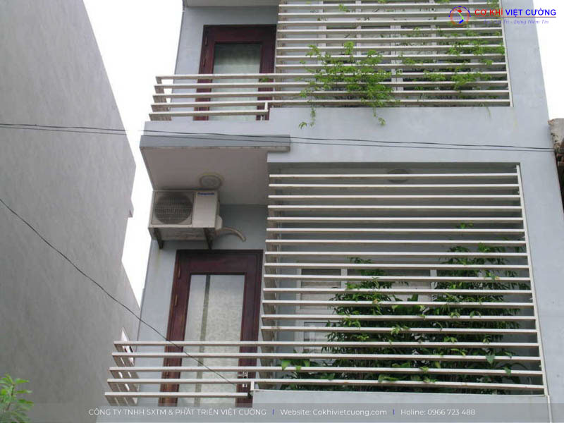 Mẫu lan can ban công inox đẹp
