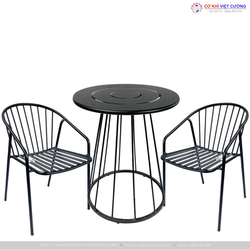 Bàn ghế sắt Cơ khí Việt Cường
