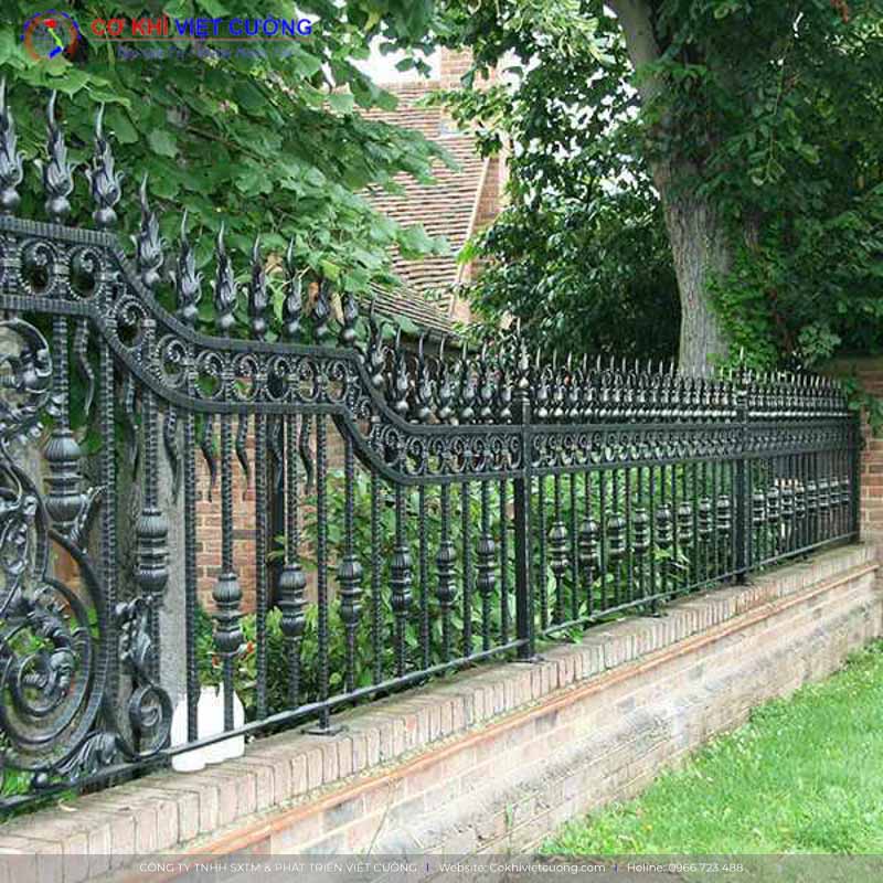 Mẫu hàng rào sắt nghệ thuật đẹp