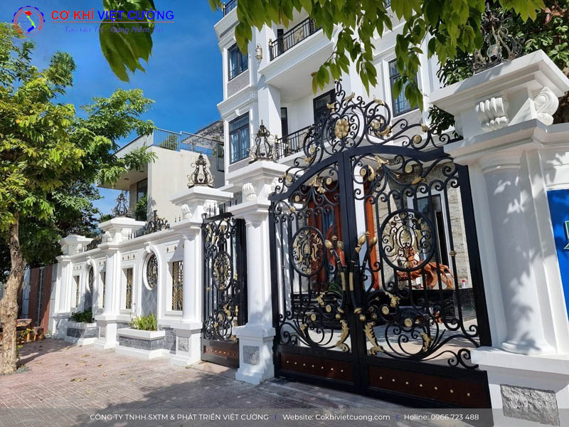 Mẫu hàng rào sắt nghệ thuật đẹp