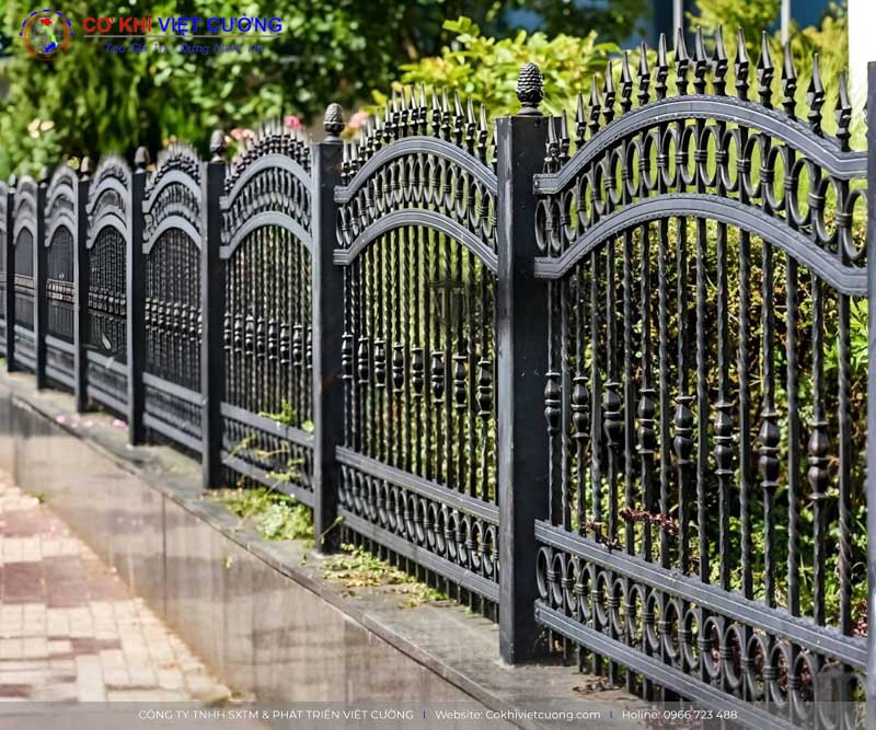 Mẫu hàng rào sắt nghệ thuật đẹp
