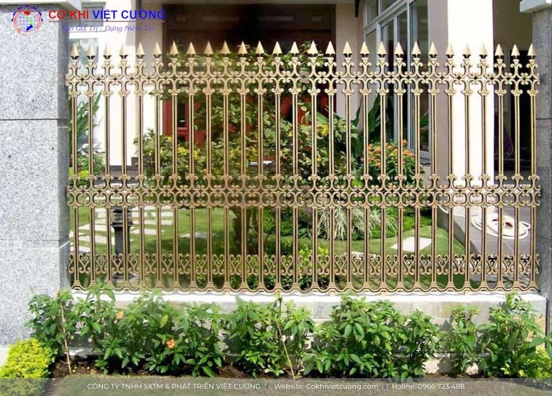 Mẫu hàng rào sắt nghệ thuật đẹp