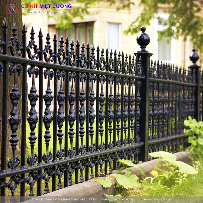 Mẫu hàng rào sắt nghệ thuật đẹp
