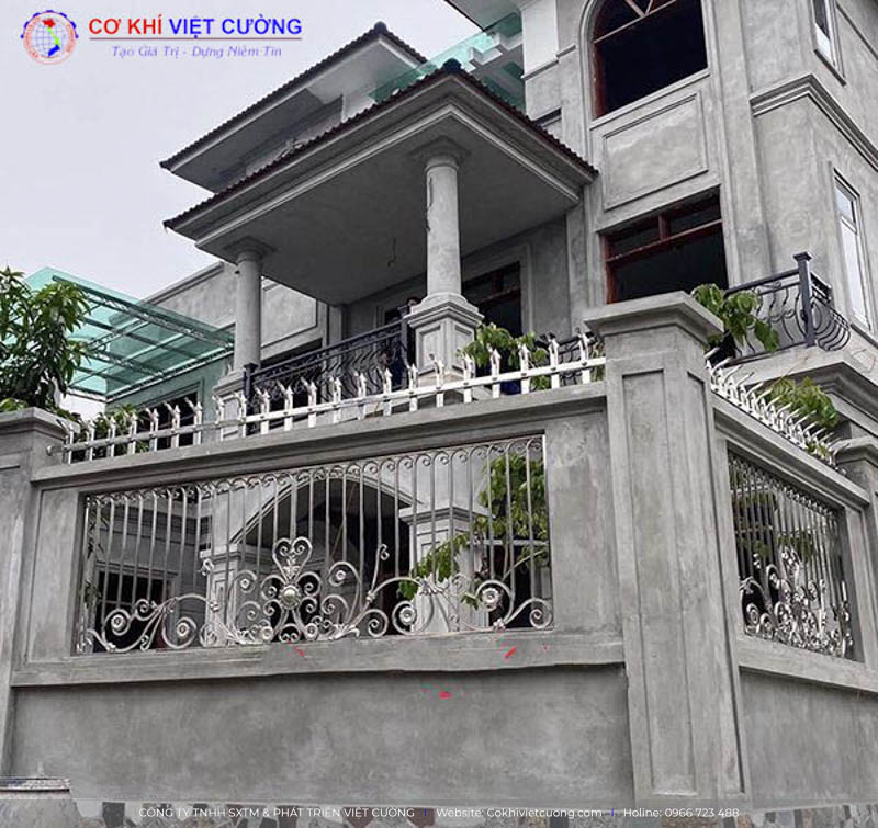 Mẫu hàng rào đẹp bằng inox cao cấp