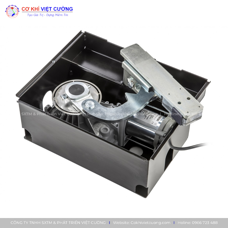 Mẫu motor âm sàn dùng cho cửa cổng sắt